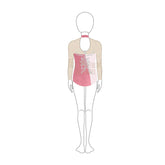 Couture Applique Long Sleeve Leotard